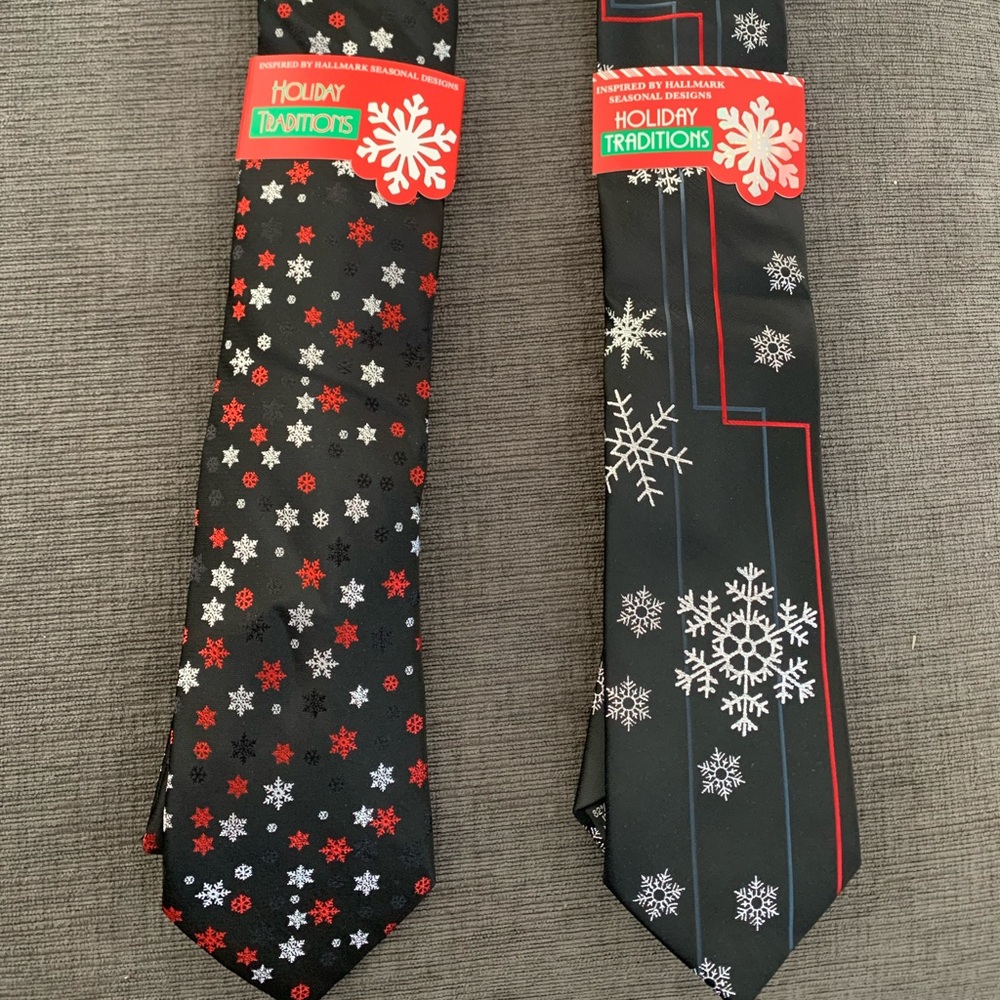 Lot of 2 Holiday Ties NWT